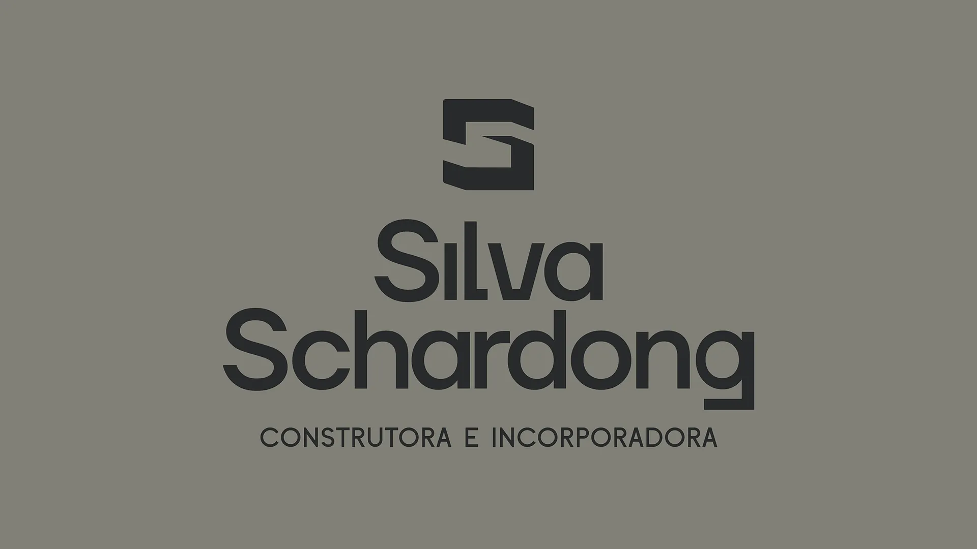 Silva Schardong brand mark, with an icon based on the idea of a foundation.