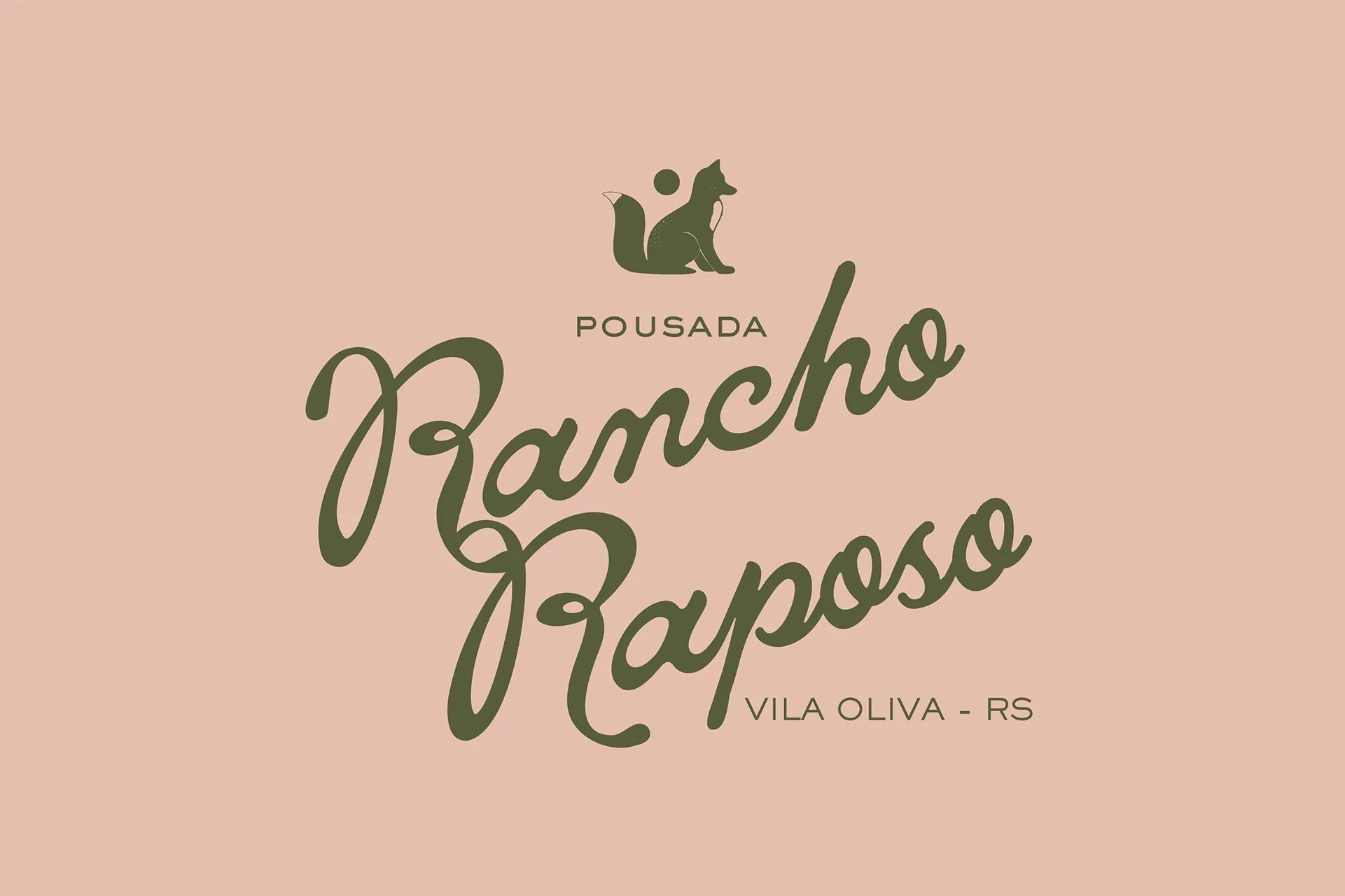 Rancho Raposo brand mark, with soft typography and organic elements.