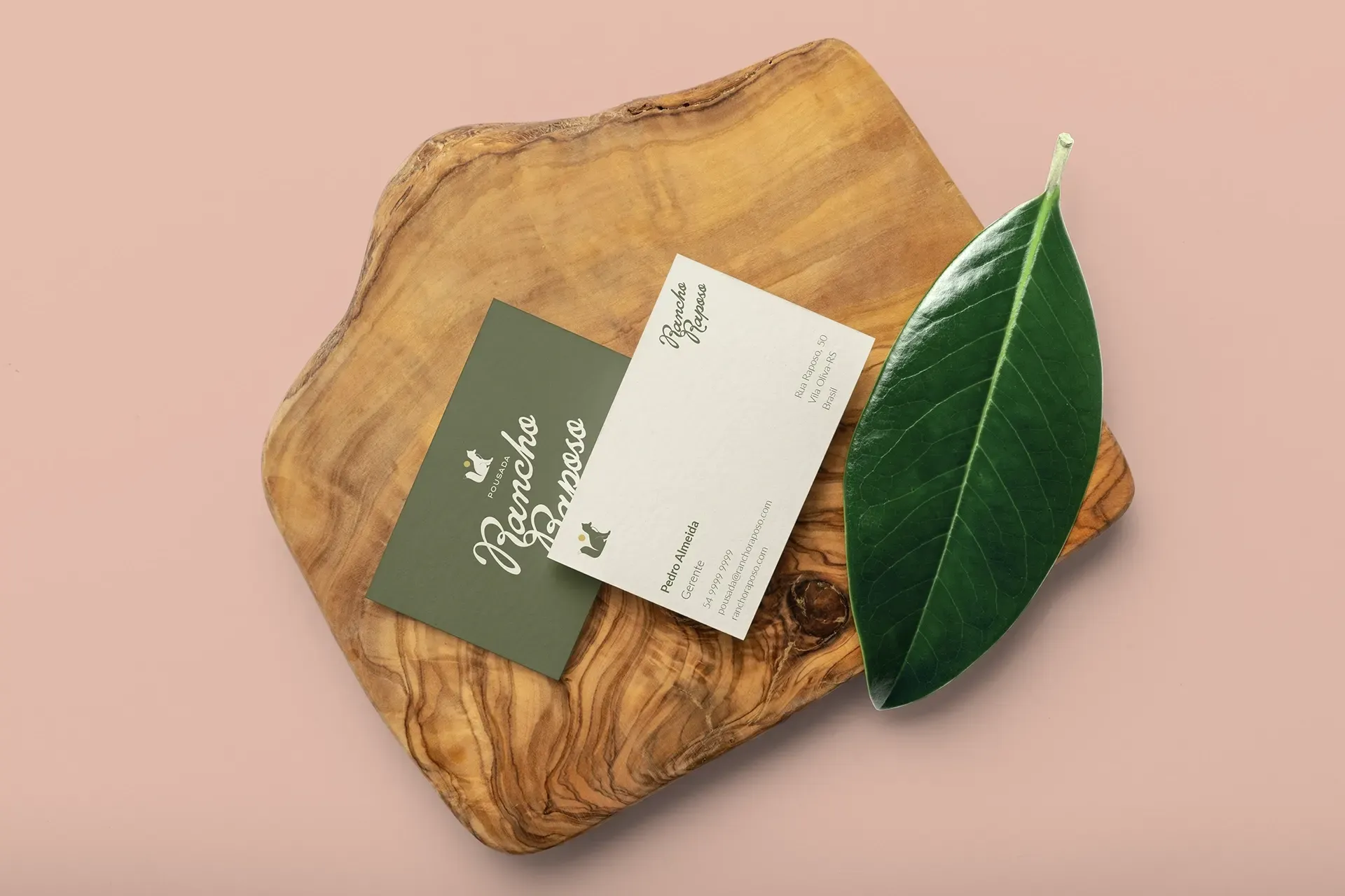 Rancho Raposo visual identity applied, image 3.