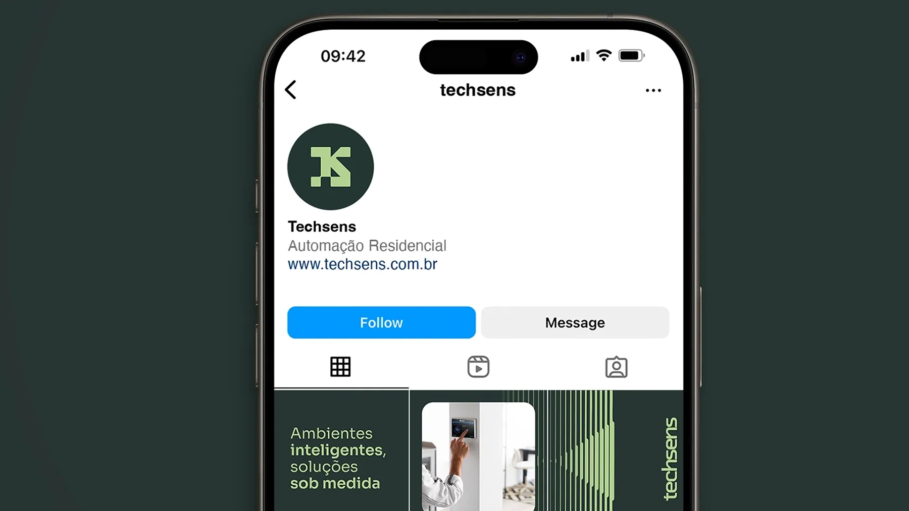 Aplicação da identidade visual da Techsens, imagem 8.