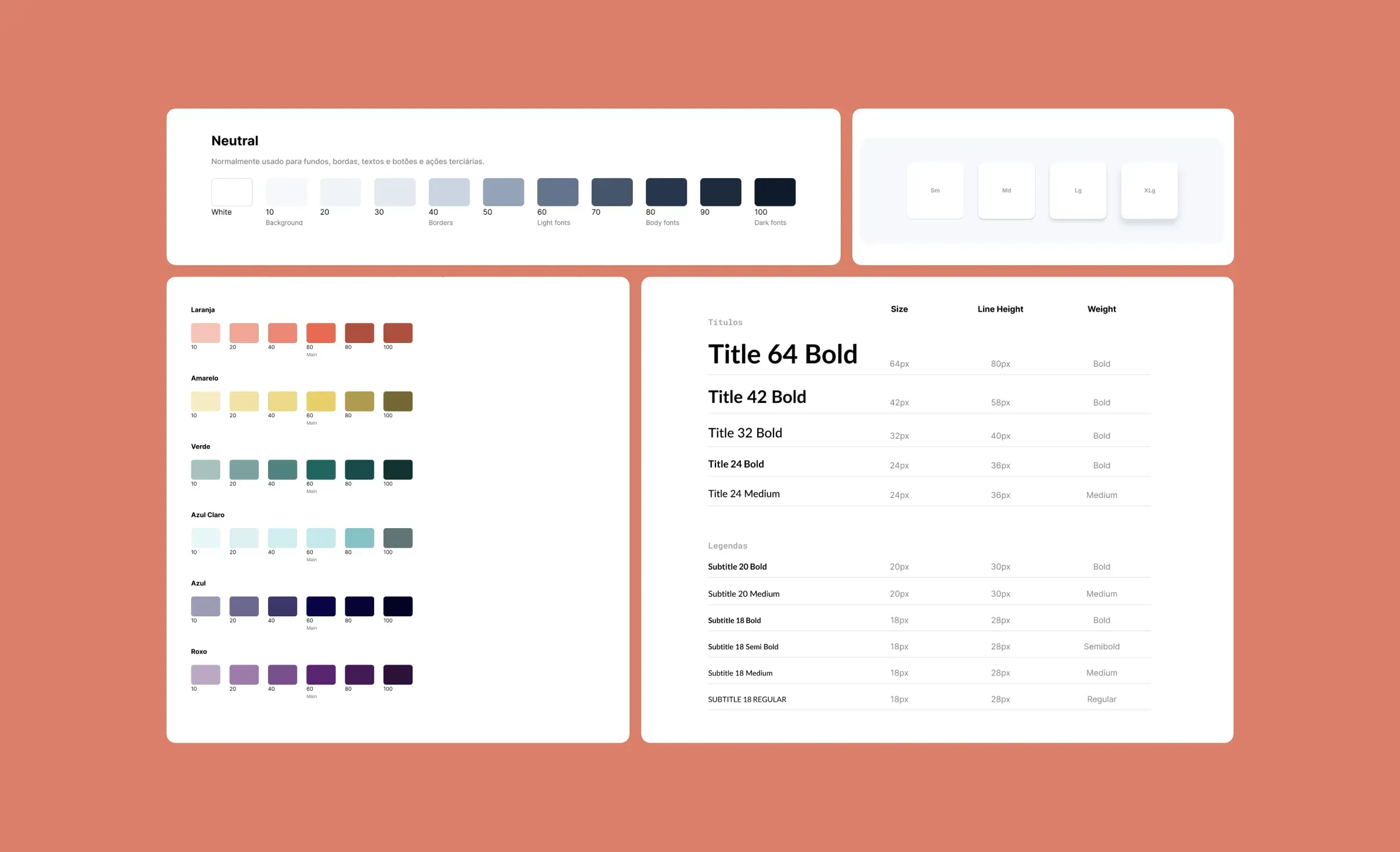 Interface component library.