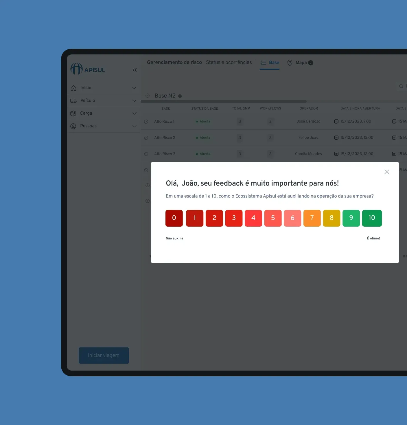 Interface detail showing the standardised components from the style guide.