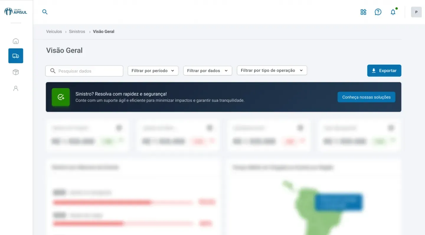 Banner de oportunidade apresentando uma solução da Apisul dentro dos dados da operação do cliente.